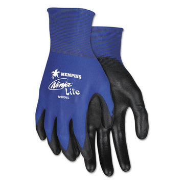 MCR™ Safety Ultra Tech Tactile Dexterity Work Gloves, Blue-black, Large, 1 Dozen freeshipping - TVN Wholesale